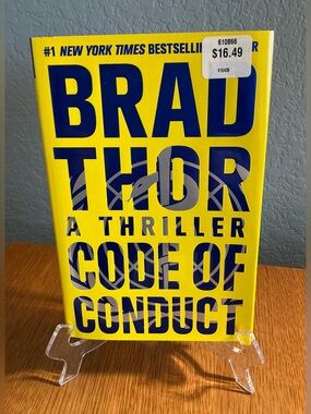 Code of Conduct by Brad Thor Inscribed/Autographed Hardcover Scot Harvath Series